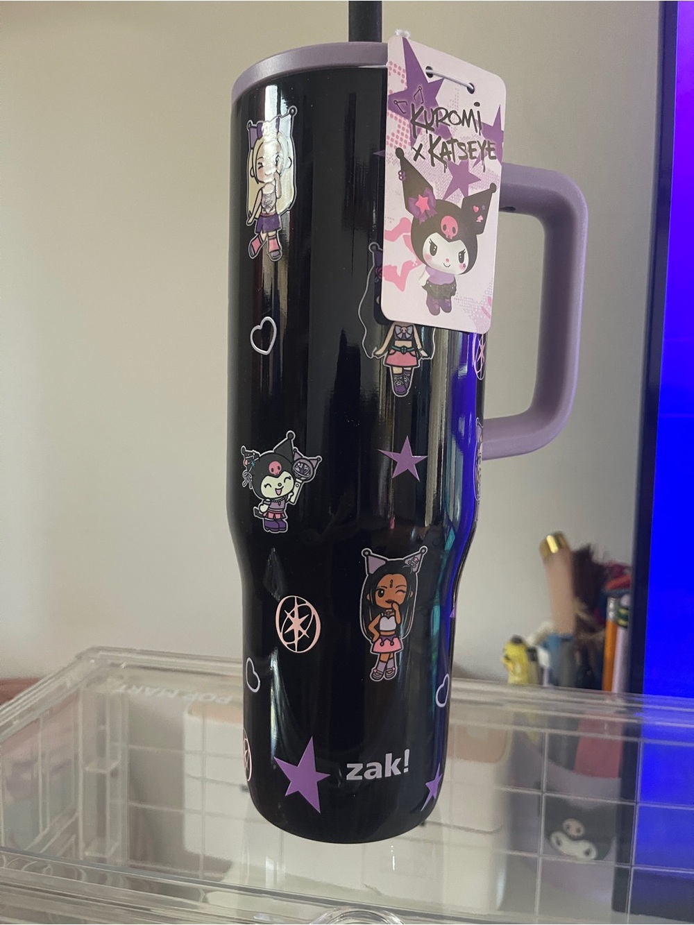 Kuromi x Katseye water bottle nwt